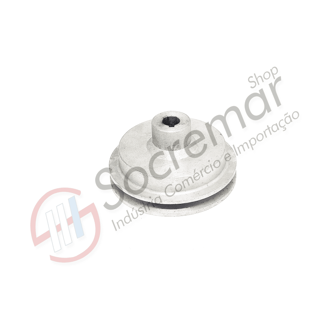 POLIA ALUMÍNIO CANAL SIMPLES - MODELO MERCEDES-BENZ OM352/OM366 - (ABM-120mm)